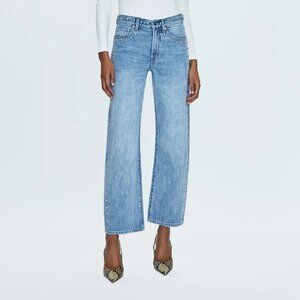 Pistola Lexi Studded Mid Rise Jeans 28